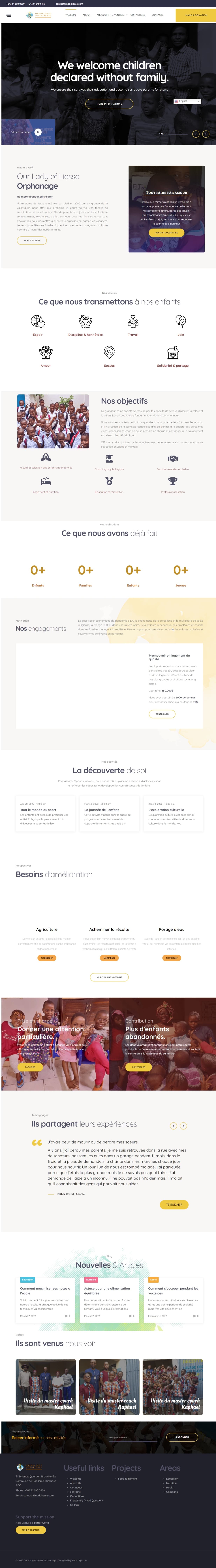 Digital Invest Corporate Web Development Project Notre Dame de Liesse