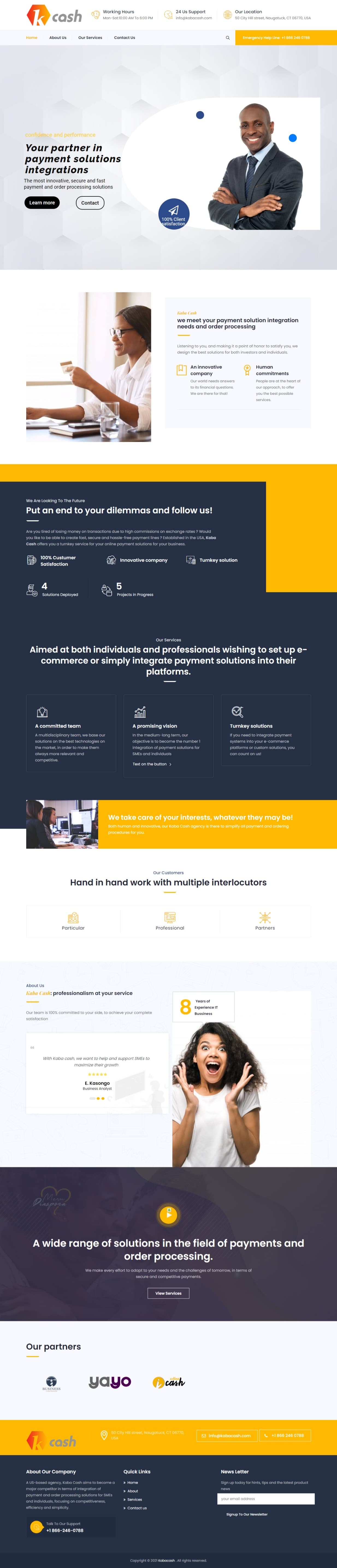 Digital Invest Corporate Web Development Project Kabacash