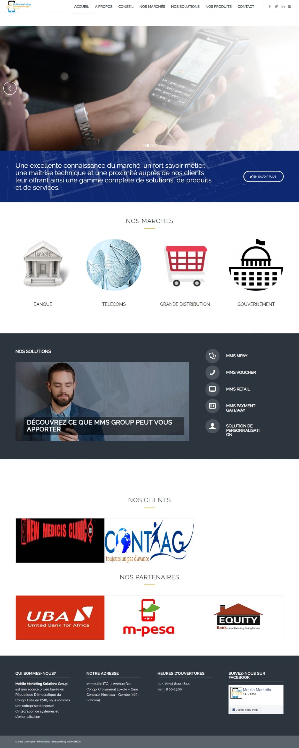 Digital Invest Corporate Web Development Project MMS Groupe
