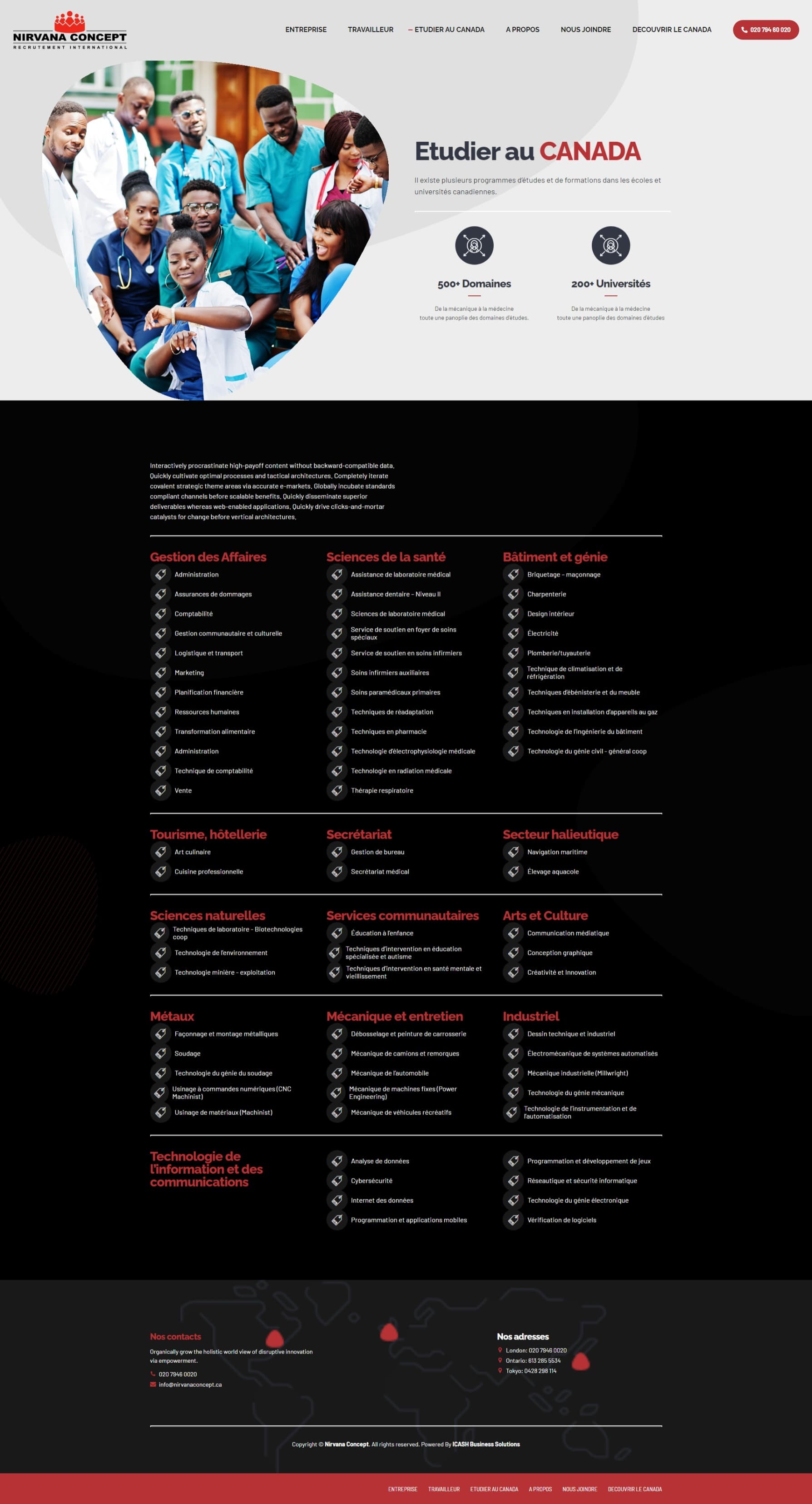 Digital Invest Corporate Web Development Project Nirvana Concept