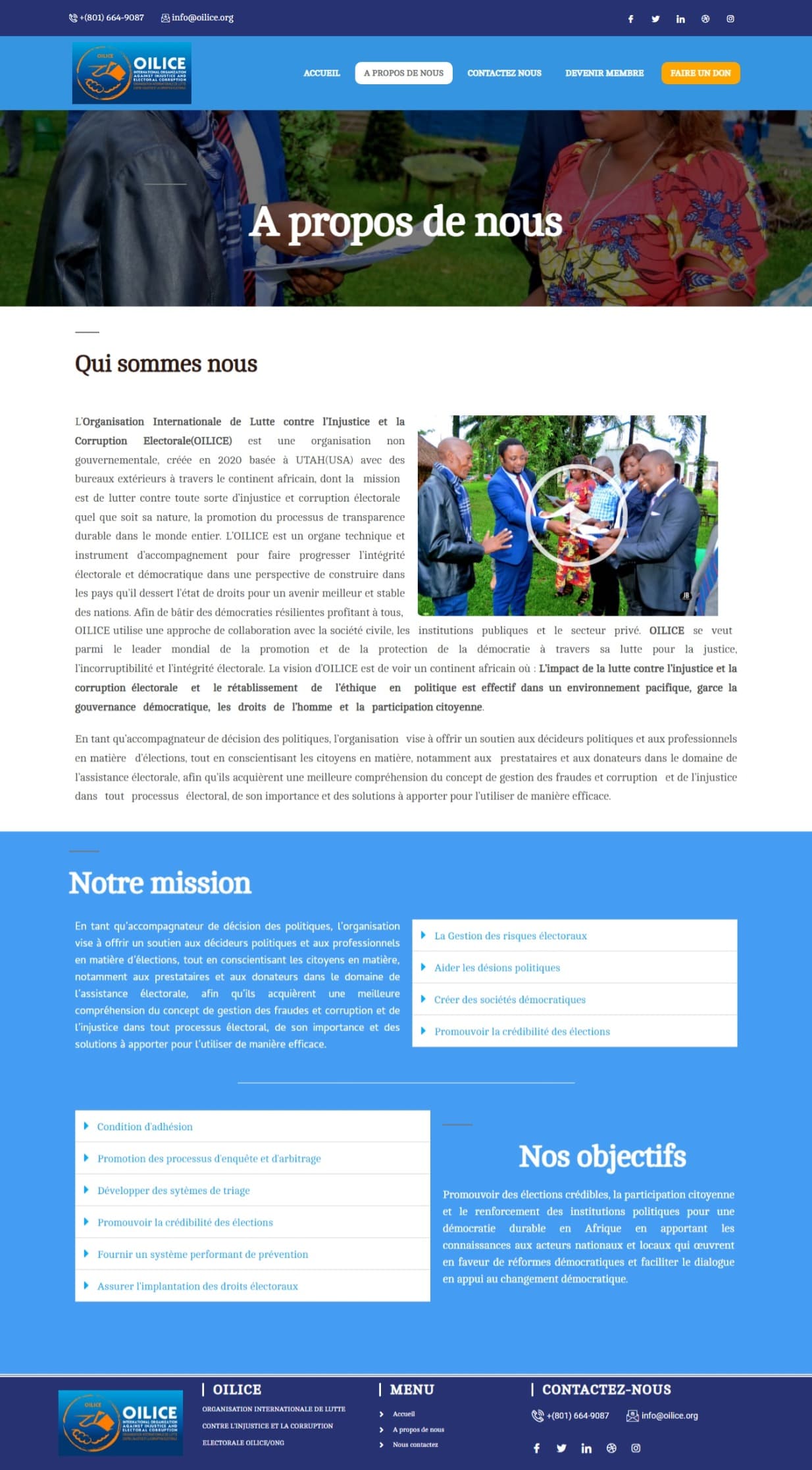 Digital Invest Corporate Web Development Project OILICE